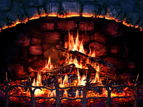 3d fireplace free screensaver
