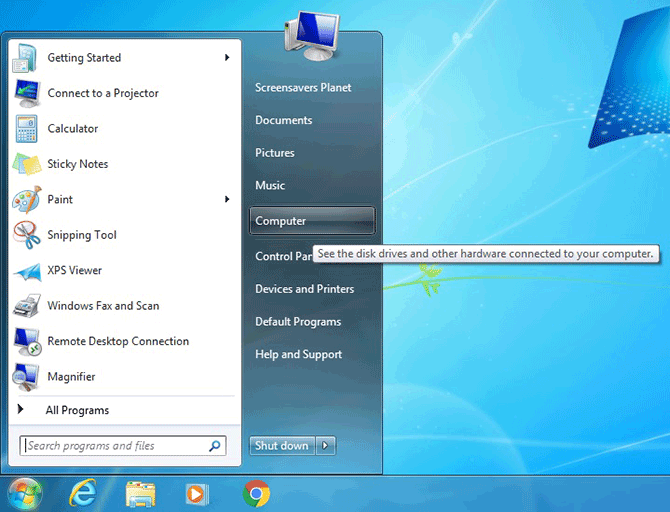 install screensaver windows 7
