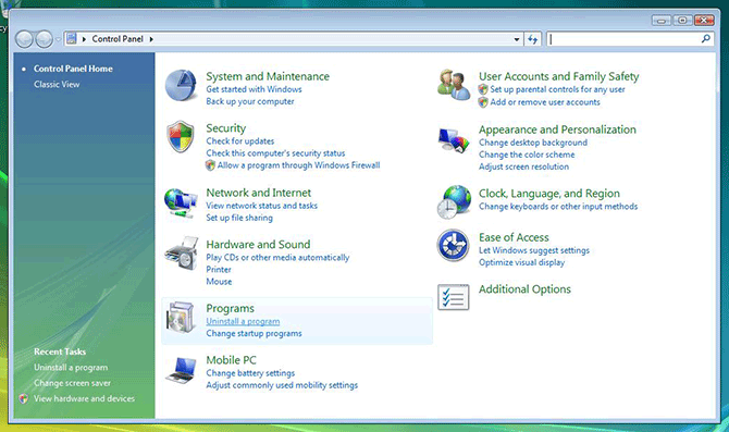 How To Delete Software On Windows Vista