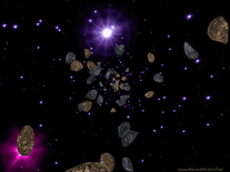 Screenshot of 3D Asteroids