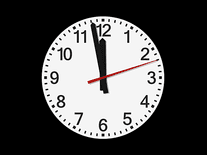analog clock fliqlo