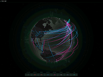 Screenshot of Cyberthreat Real-Time Map