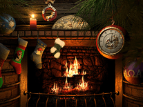 Small screenshot 1 of Fireside Christmas 3D