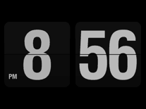 free digital flip clock screensaver with seconds