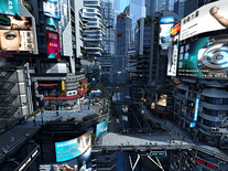 Screenshot of Futuristic City 3D