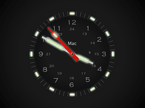 free clock screensaver mac