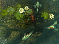 Small screenshot 1 of Koi Pond Garden 3D