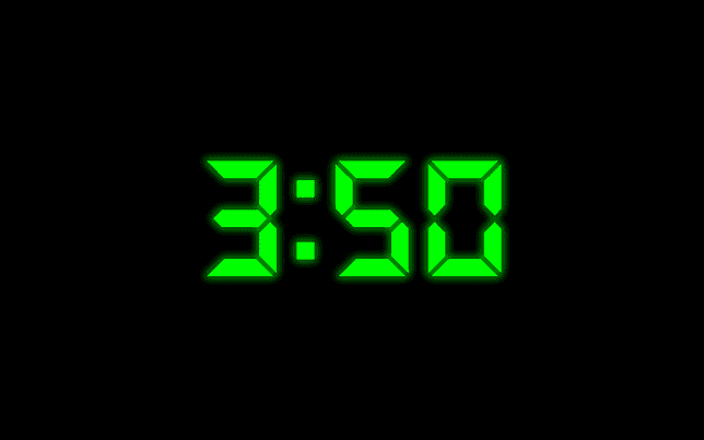 Digital Clock Screensaver for Windows - Screensavers Planet