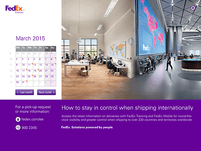 FedEx Calendar 2015 Screensaver for Windows, Mac - Screensavers Planet