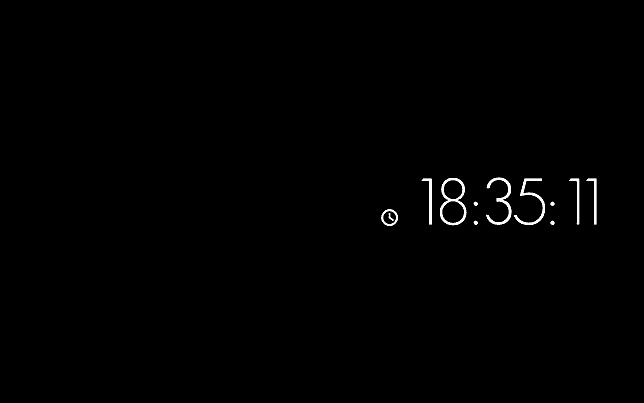 Minimal Clock Screensaver for Mac - Screensavers Planet