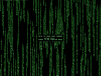 the matrix screensaver not working