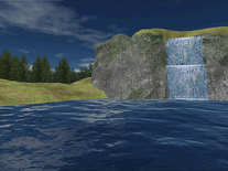 Screenshot of Mountain Lake Waterfall