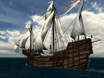 Screenshot of Voyage of Columbus 3D